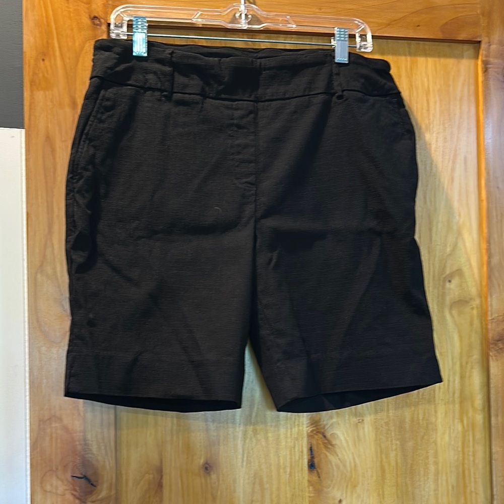 Black Bermuda Shorts with Tailored Fit